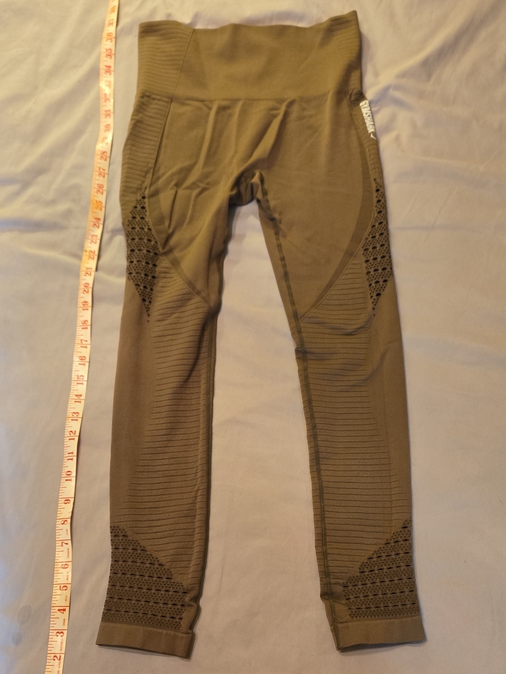 Gymshark Olive Green High-Waist Seamless Leggings